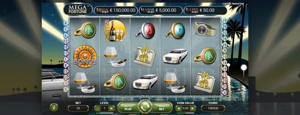 La machine à sous en ligne Mega fortune et ses incroyables jackpots progressifs